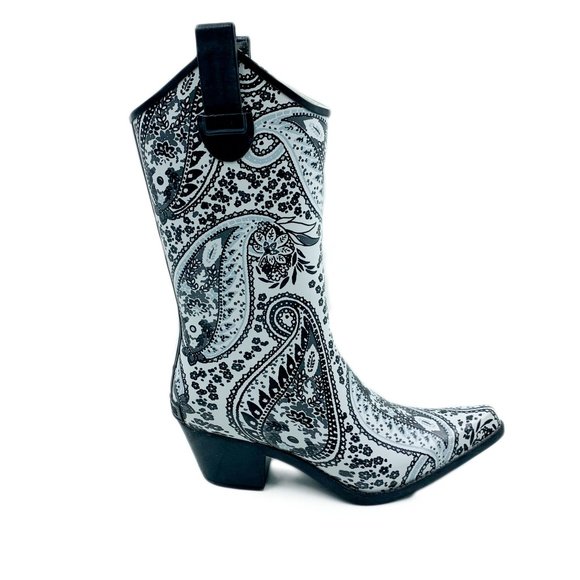 Corkys Shoes - Corkys Paisley Rubber Western Cowboy Rain Boots